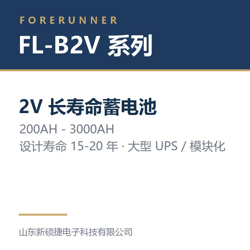 富兰纳尔 FL-B2V 系列 2V 长寿命蓄电池（200AH-3000AH）