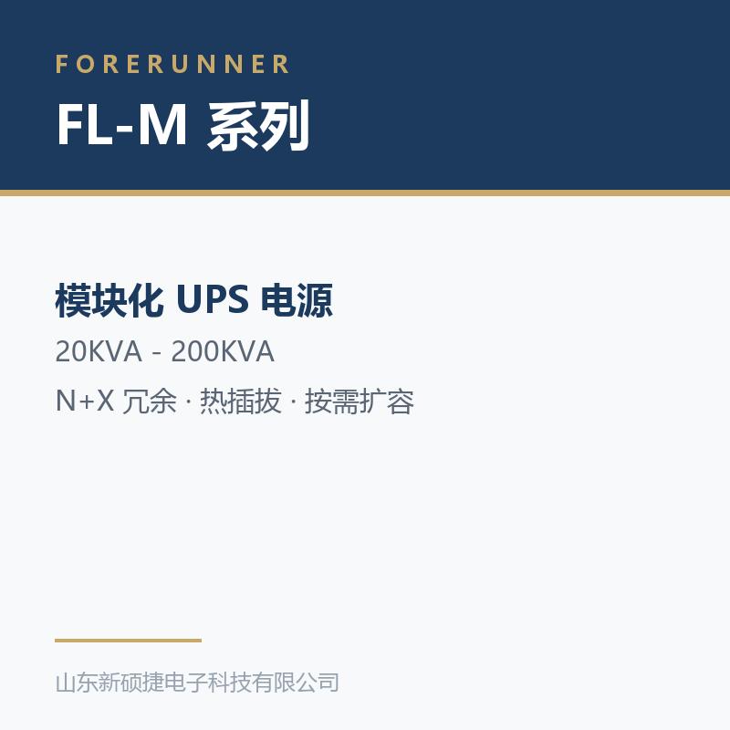 富兰纳尔 FL-M 系列模块化 UPS 电源（20-200KVA，N+X 冗余）
